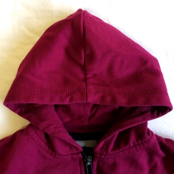puma unisex maroon purple zip-up hoodie sweatshirt 3T toddler - Picture 7 of 8